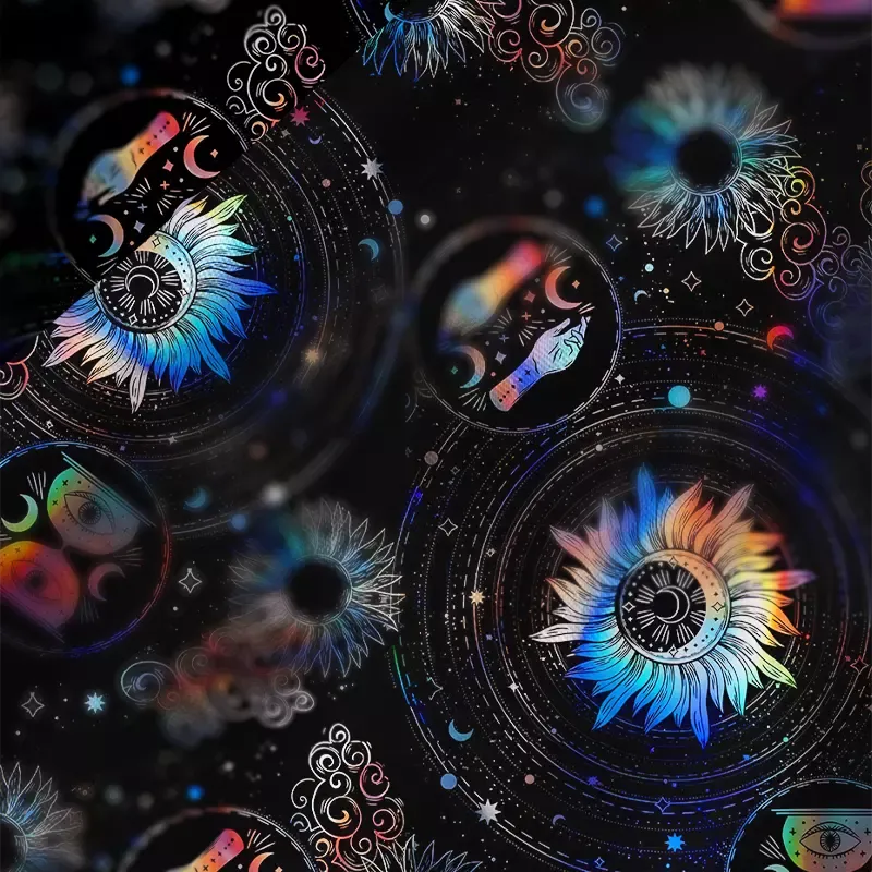 Soulisfree Galactic Whirl Satin Mini Dress