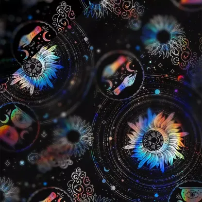 Soulisfree Galactic Whirl Satin Mini Dress