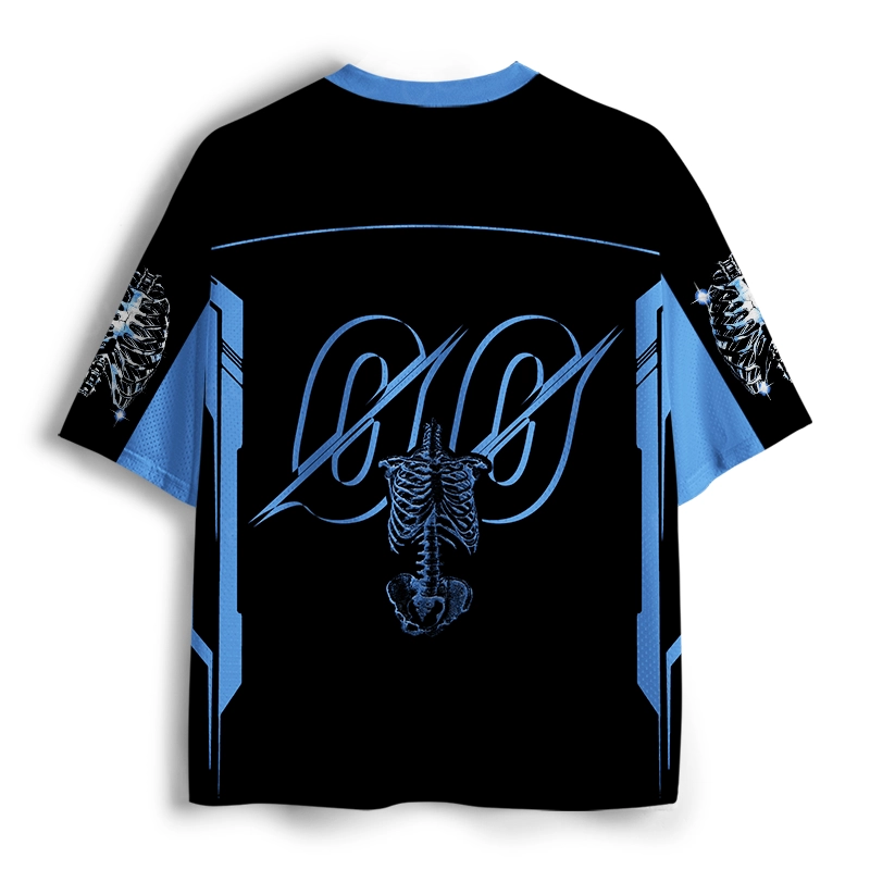 Soulisfree Digital Rib Cage Graphic Mesh Jersey