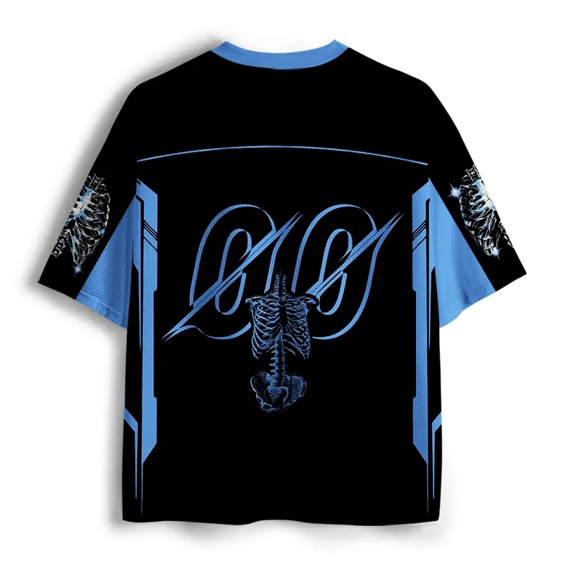 Soulisfree Digital Rib Cage Graphic Mesh Jersey