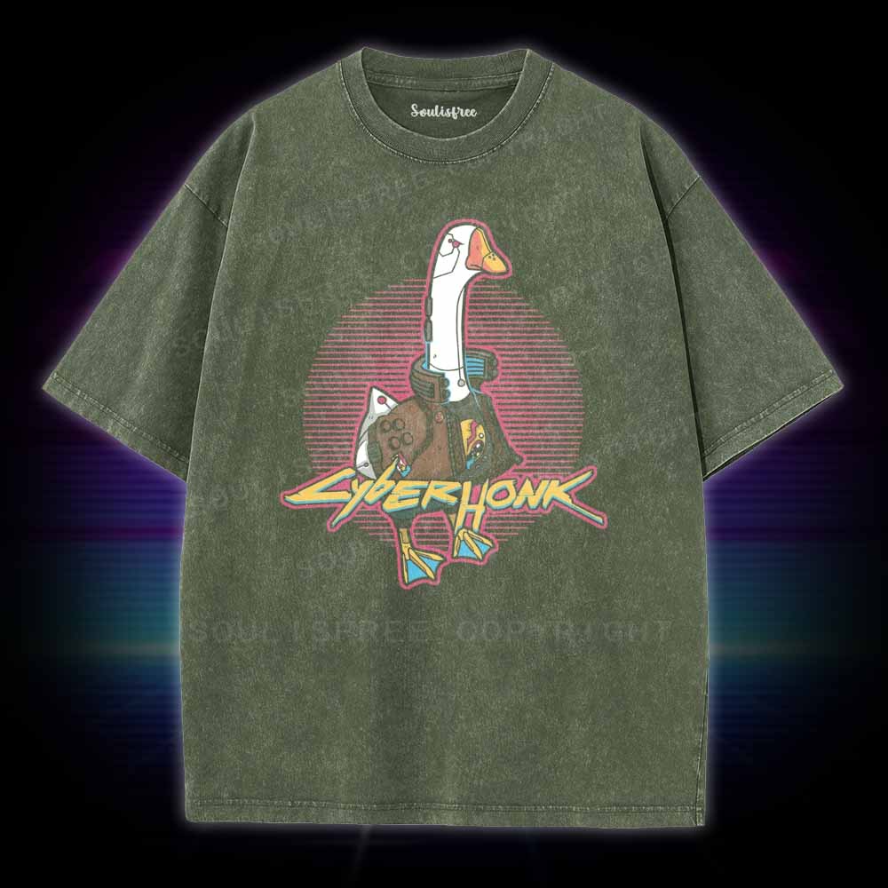 Soulisfree CYBER HONK Washed Tee