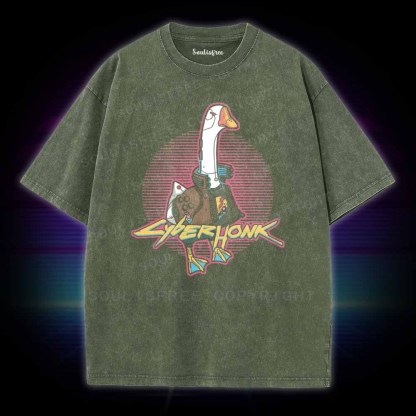 Soulisfree CYBER HONK Washed Tee