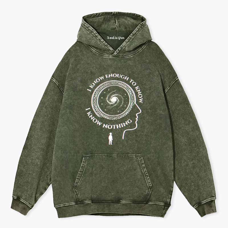 Soulisfree The Spiral of Knowing Nothing Washed Hoodie