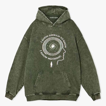 Soulisfree The Spiral of Knowing Nothing Washed Hoodie