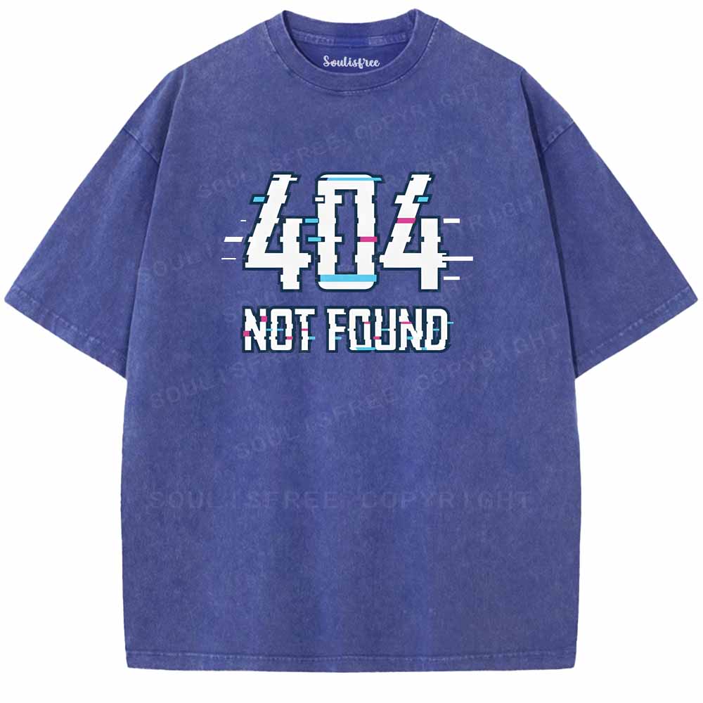 Soulisfree  404 NOT FOUND Washed Tee