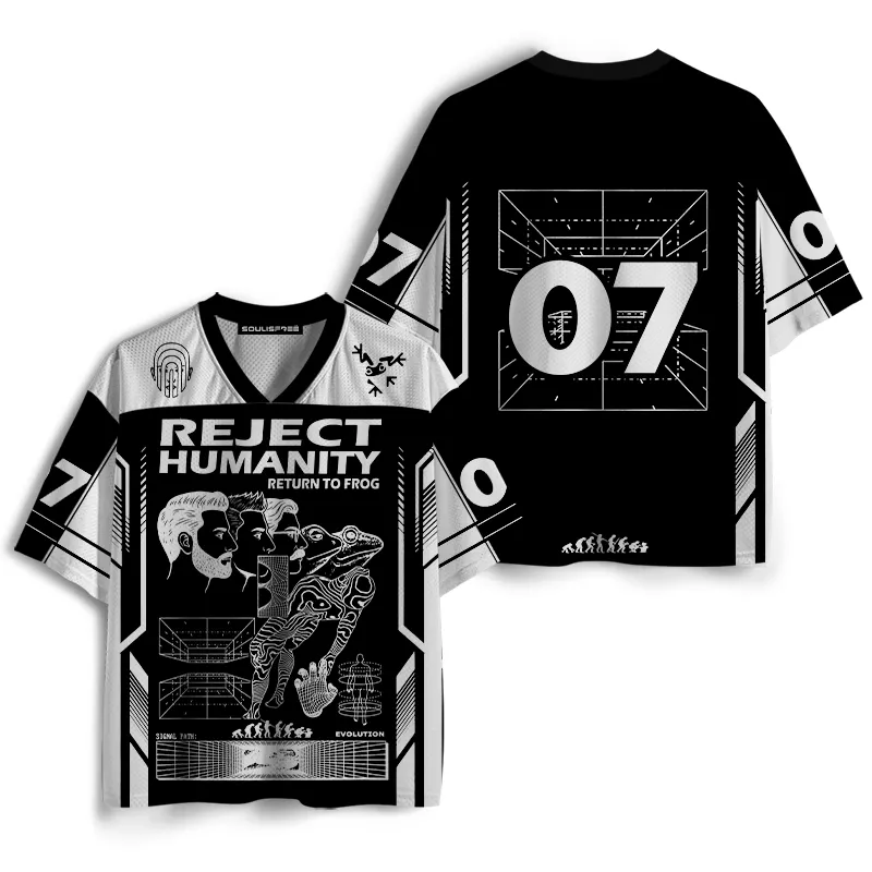 Soulisfree Reject Humanity Graphic Mesh Jersey