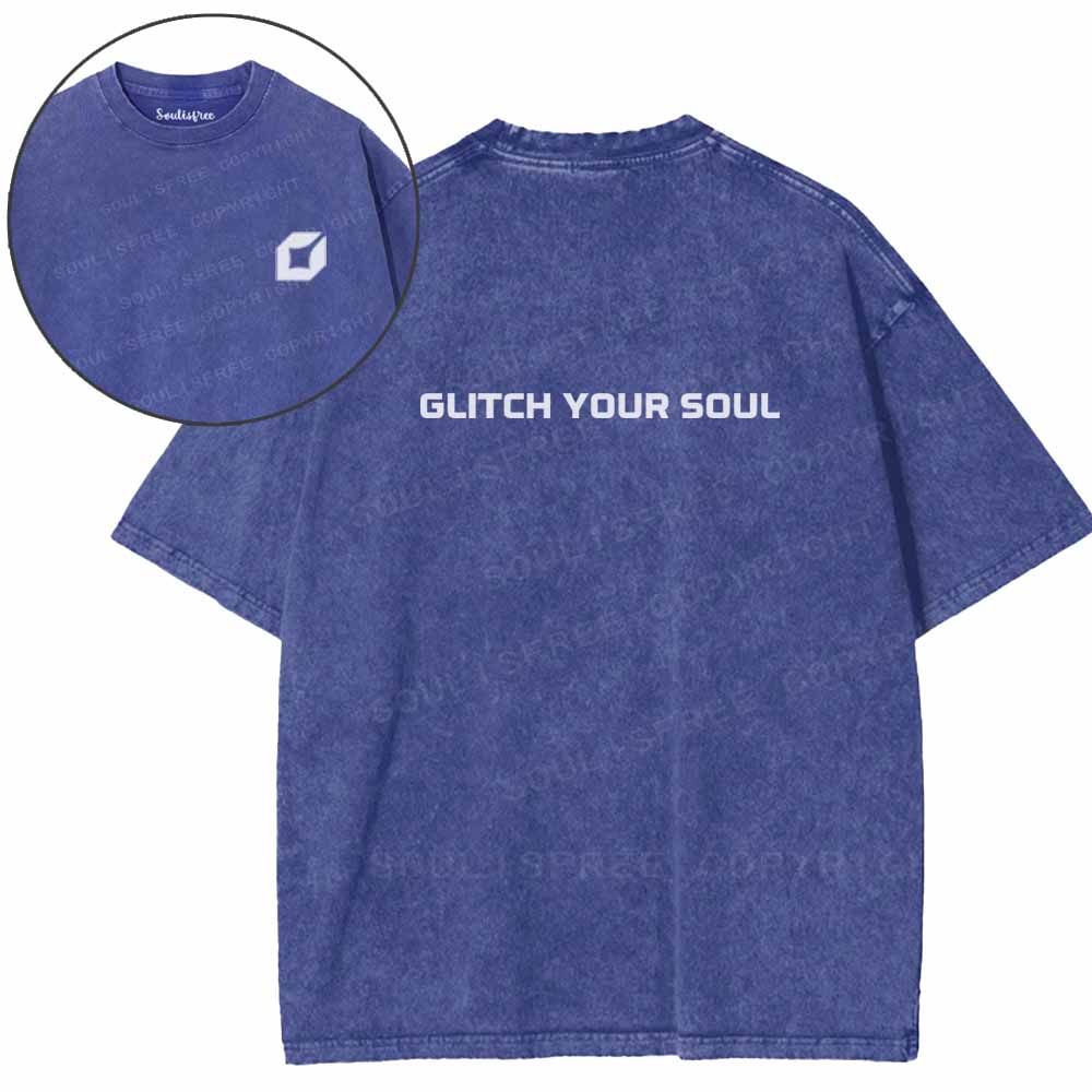 Soulisfree  Glitch your soul Washed Tee