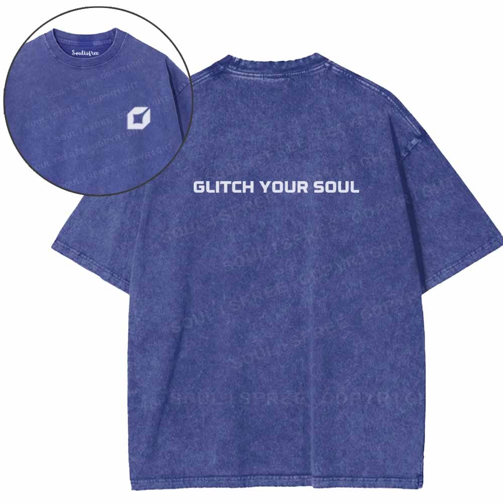 Soulisfree  Glitch your soul Washed Tee