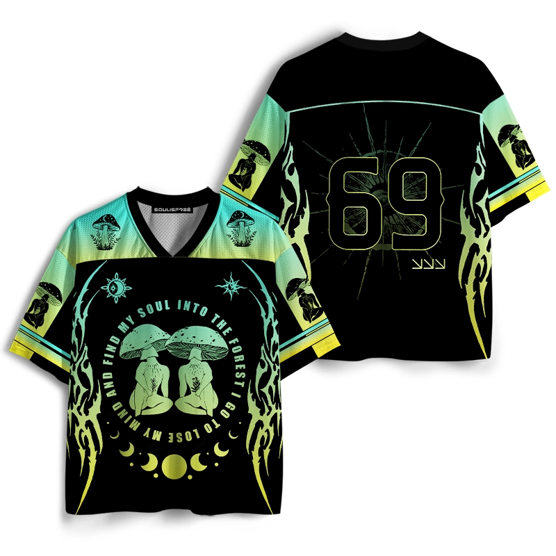 Soulisfree Forest Soul Psychedelic Mushroom Mesh Jersey