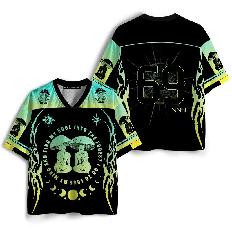 Soulisfree Forest Soul Psychedelic Mushroom Mesh Jersey