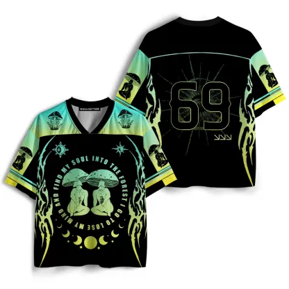 Soulisfree Forest Soul Psychedelic Mushroom Mesh Jersey