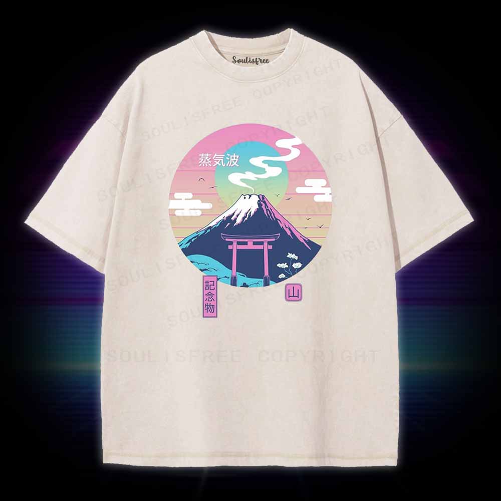 Soulisfree Fuji Wave Washed Tee