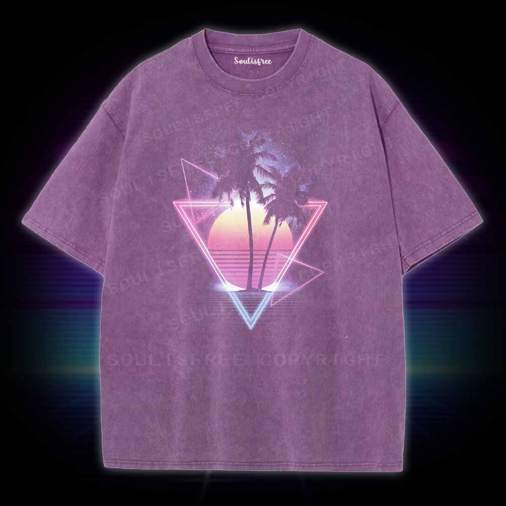 Soulisfree Retro 80s Vaporwave Washed Tee