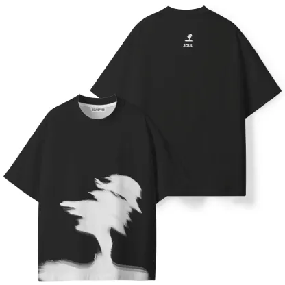 Soulisfree Glitch Silhouette ECO‑PERF Graphic Tee