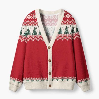 Soulisfree A Timeless Christmas Tradition Fuzzy Cardigan Sweater