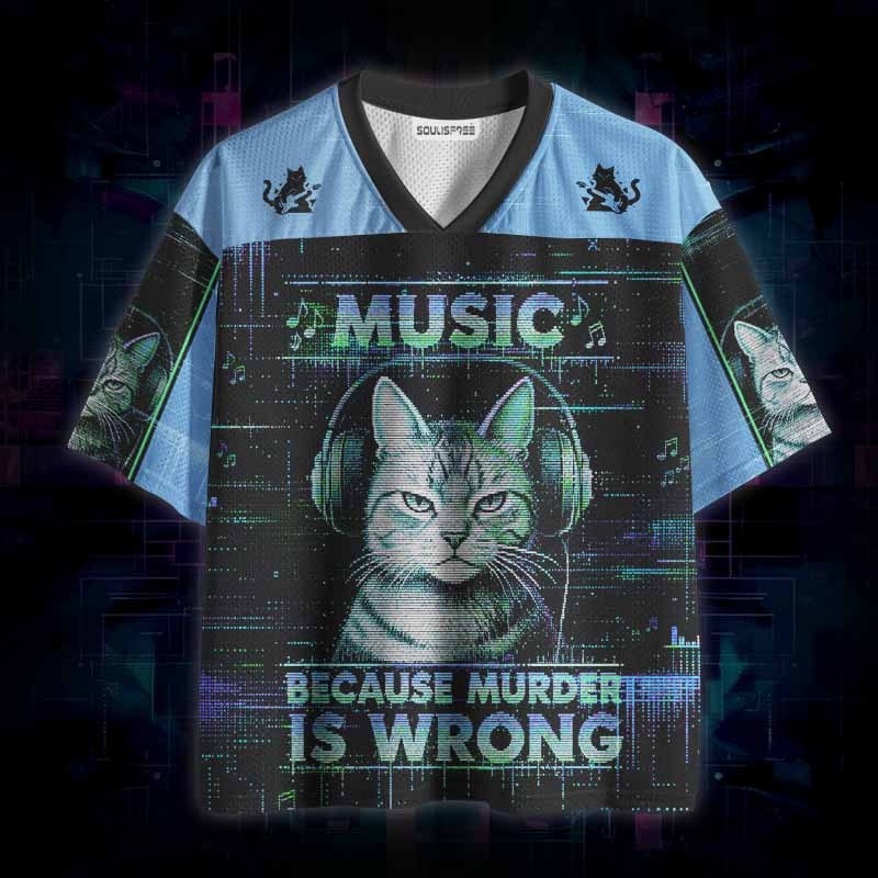 Soulisfree Music Because Murder Is Wrong Mesh Jersey
