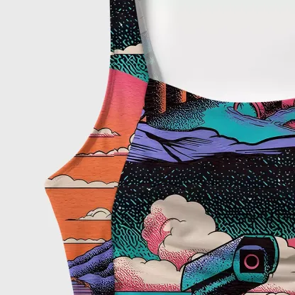 Soulisfree The Watcher in the Twilight One‑Piece Swimsuit