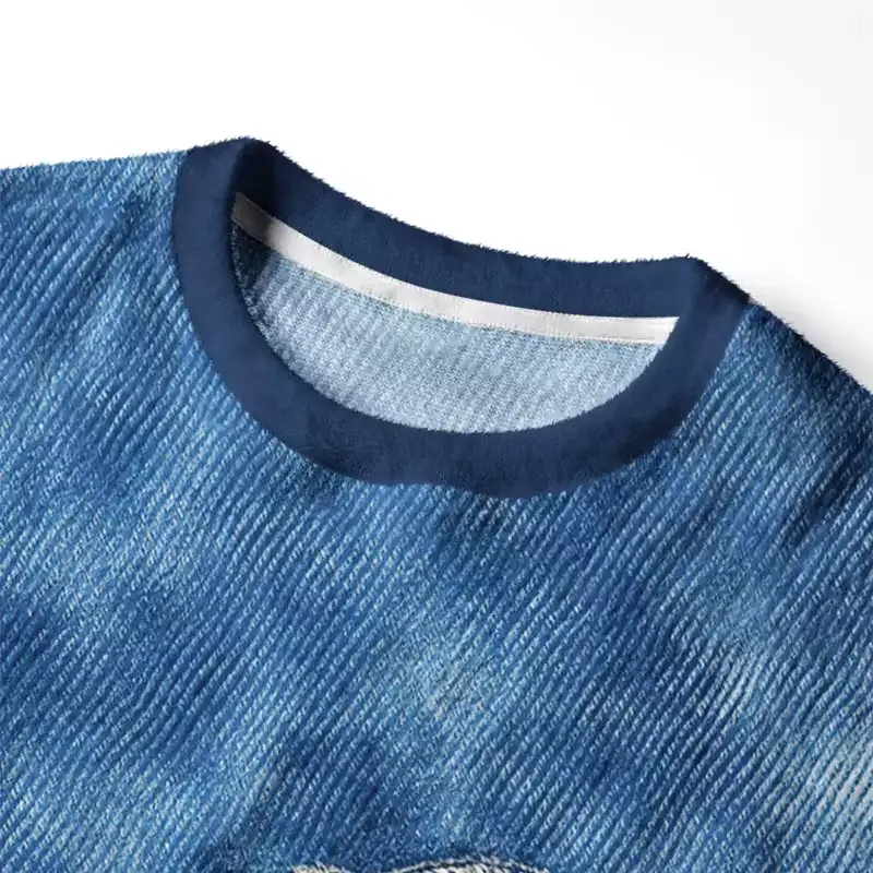 Soulisfree Vintage Raccoon Fuzzy Crewneck Sweater