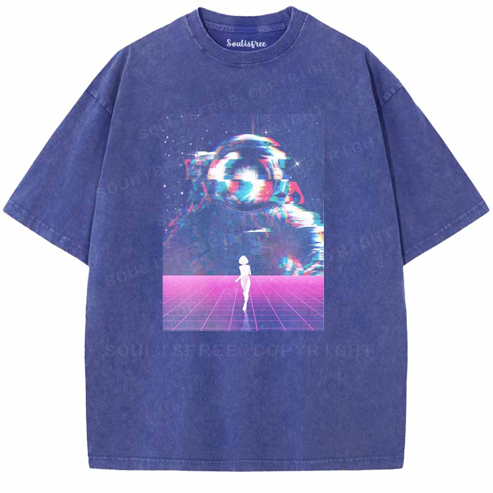 Soulisfree Synthwave Space Dream Washed Tee