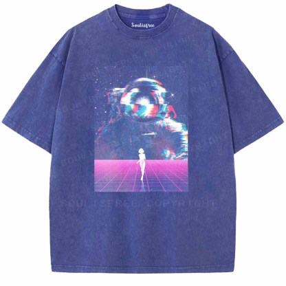 Soulisfree Synthwave Space Dream Washed Tee