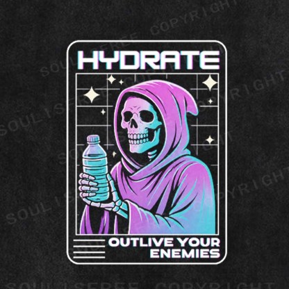 Soulisfree Hydrate Outlive Your Enemies Washed Tee