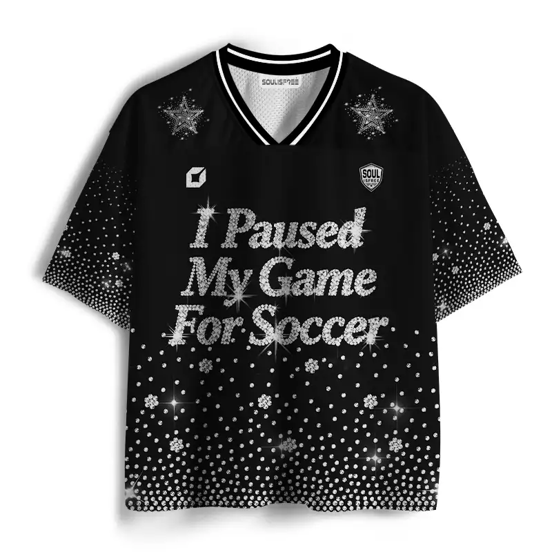 [Copy]Soulisfree I Paused My Life for Soccer Season Mesh Jersey 