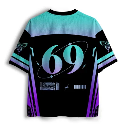 Soulisfree Cyberpunk Time Loop Mesh Jersey