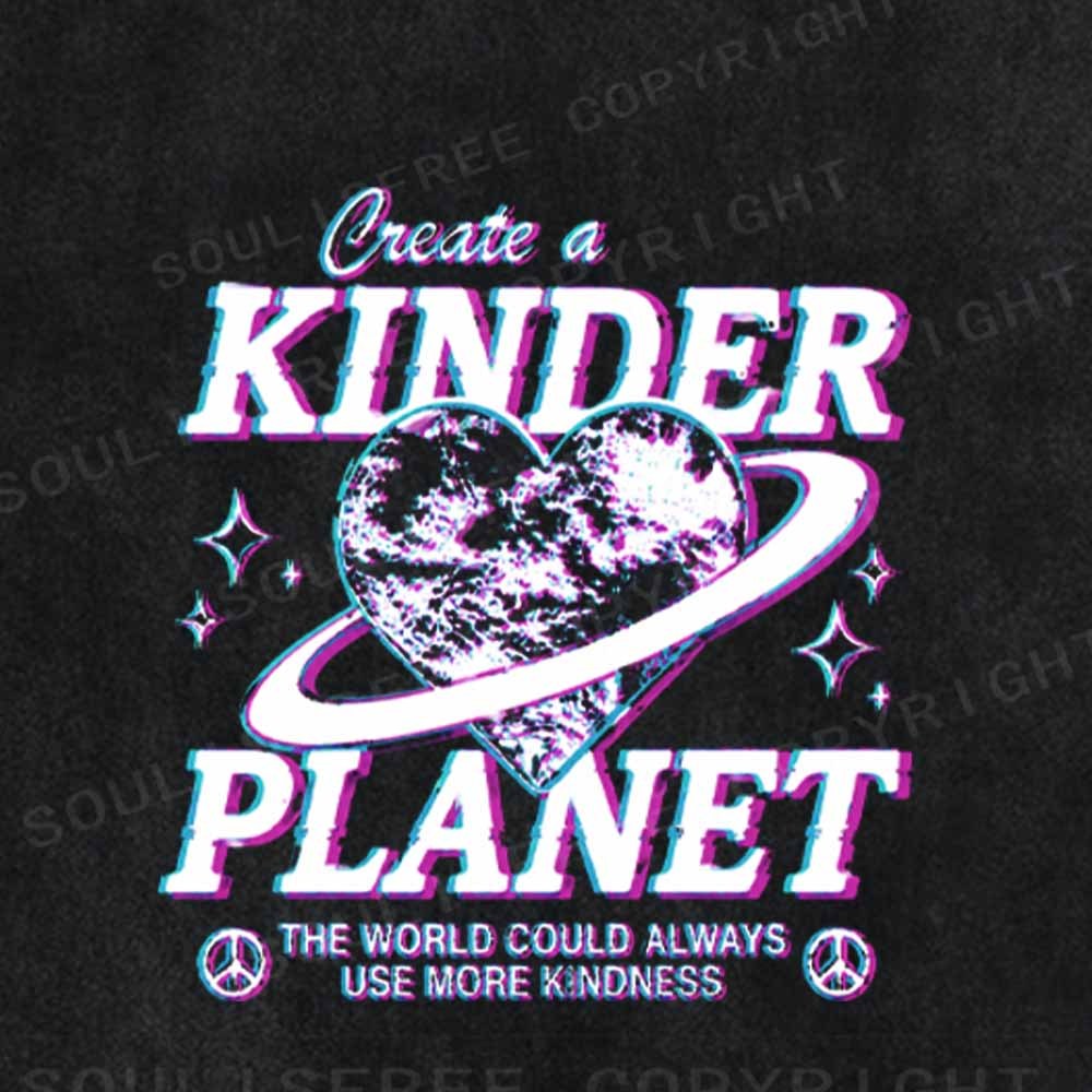 Soulisfree  Love & Peace For Our Planet Washed Tee