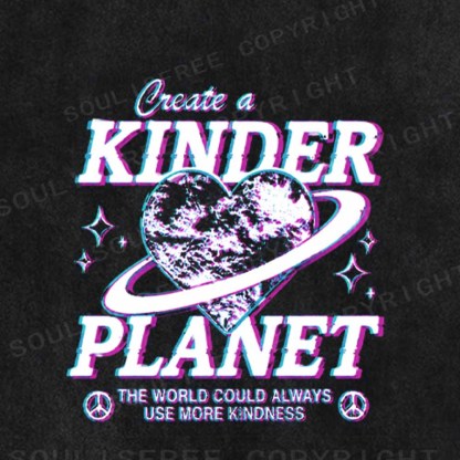 Soulisfree  Love & Peace For Our Planet Washed Tee