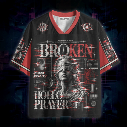Soulisfree Broken Hollo Prayer Mesh Jersey