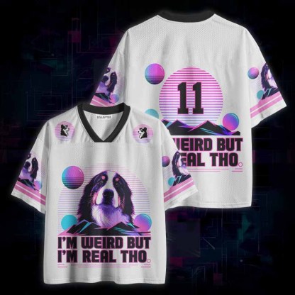 Soulisfree I’m Weird But I’m Real Tho Mesh Jersey