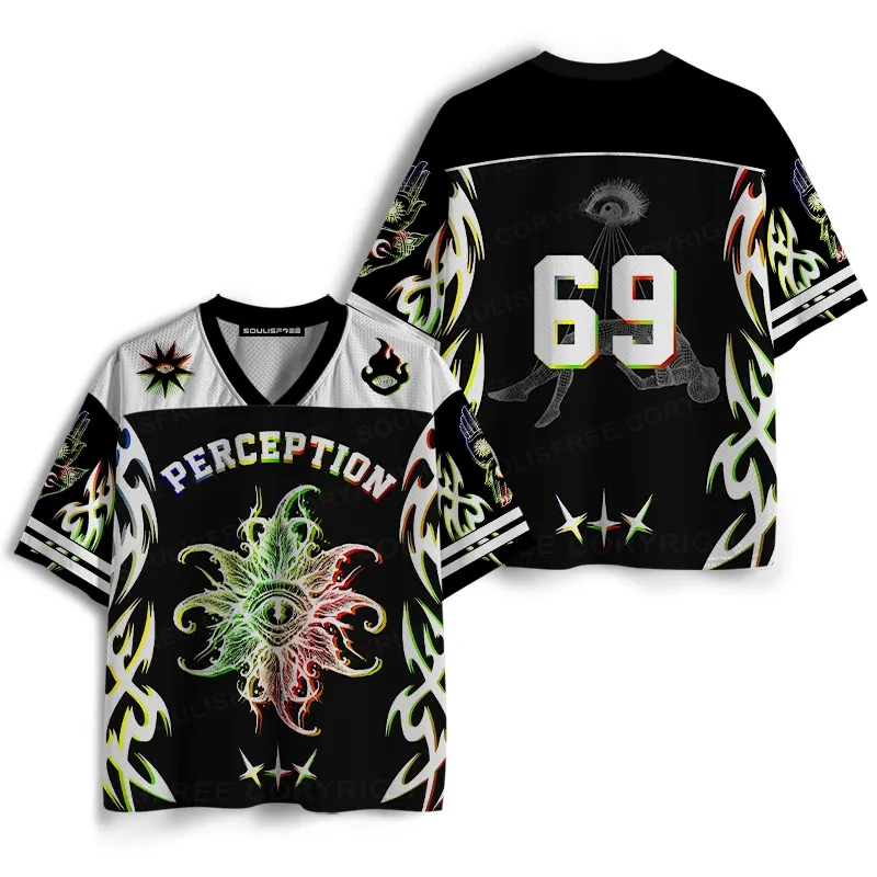 Soulisfree Chromatic Eye Mesh Jersey