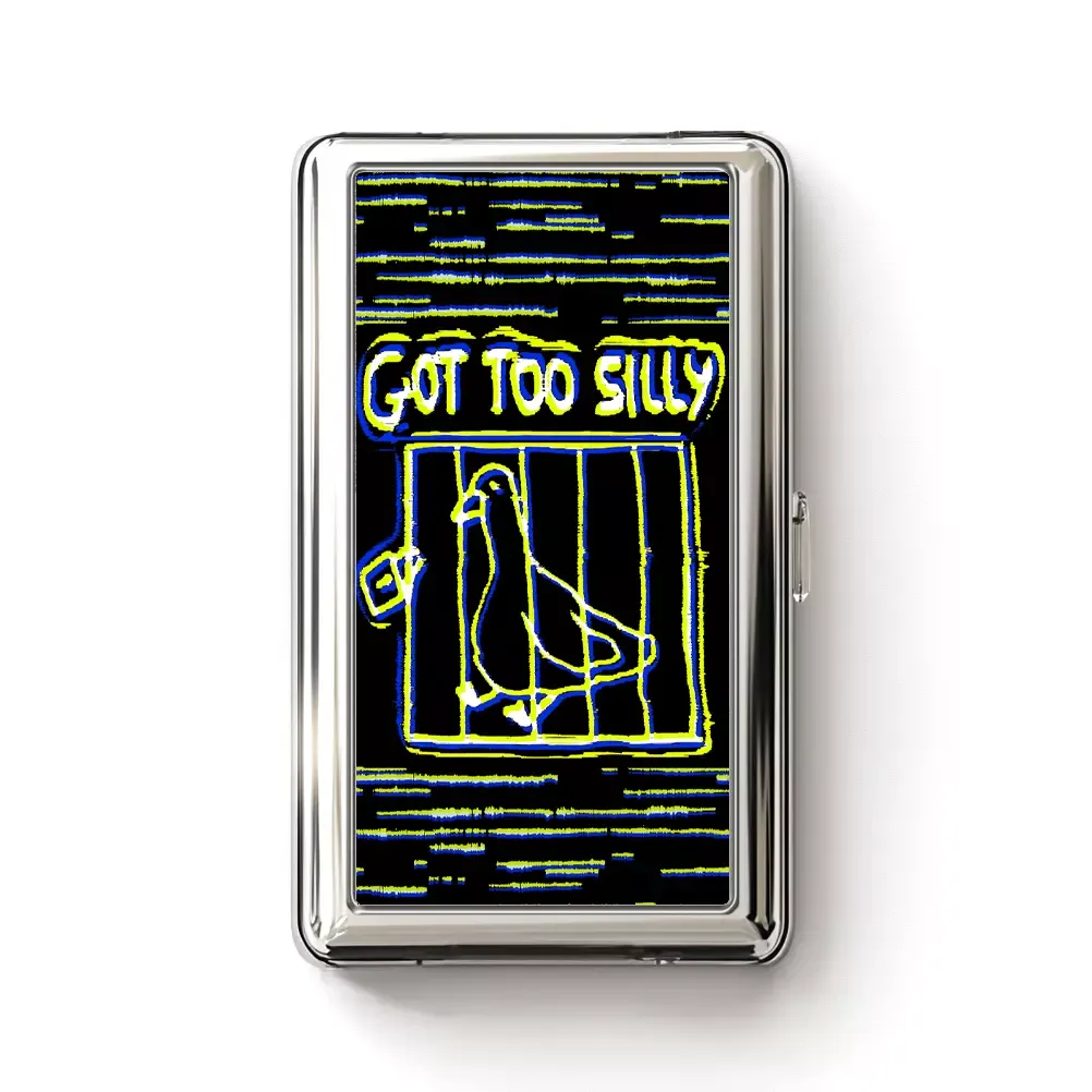 Designed Soulisfree Got Too Silly Metal Pocket Case
