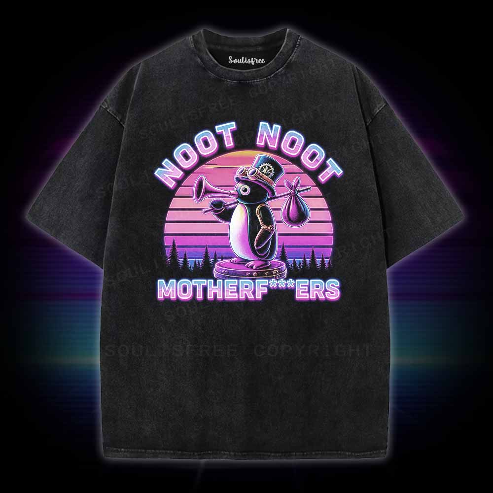 Soulisfree Noot Noot Pingu Washed Tee