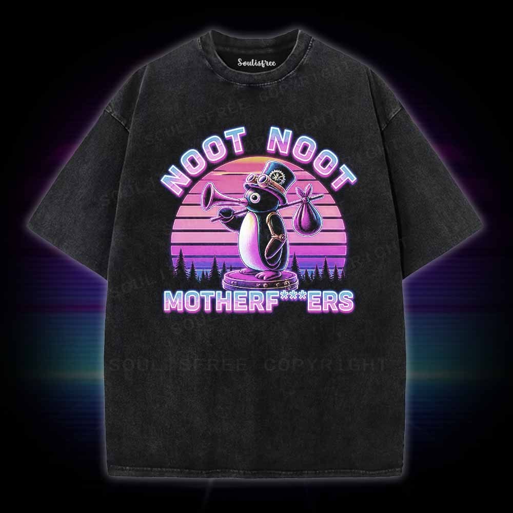 Soulisfree Noot Noot Pingu Washed Tee