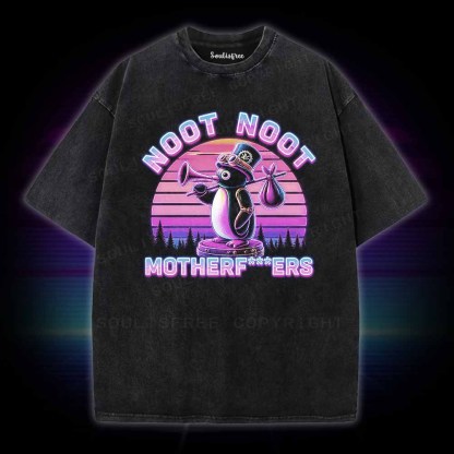 Soulisfree Noot Noot Pingu Washed Tee