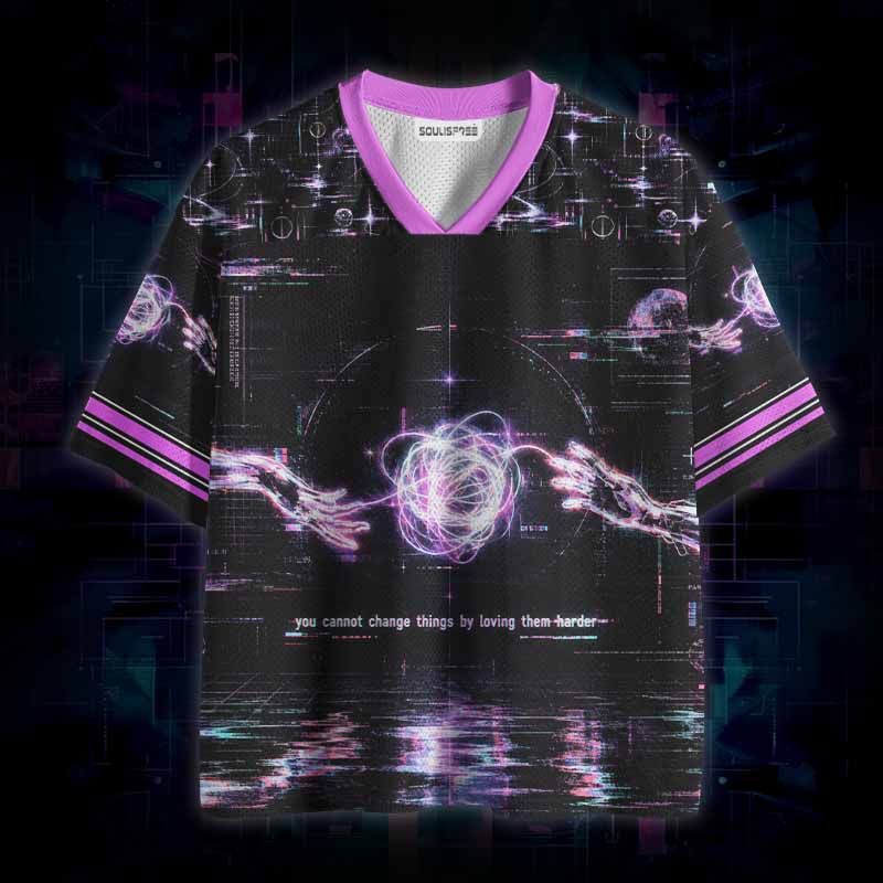 Soulisfree Love Cannot Fix Everything Mesh Jersey