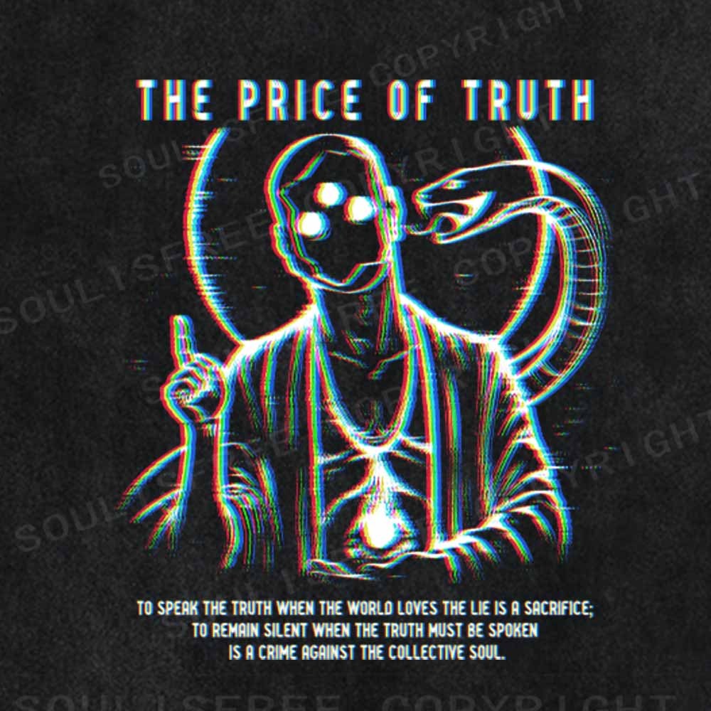 Soulisfree THE PRICE OF TRUTH Washed Tee