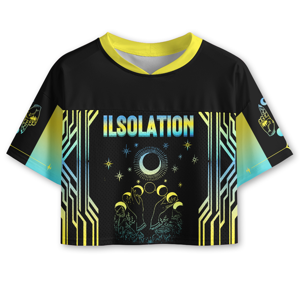 Soulisfree Starlight Silence Drop Cropped Mesh Jersey