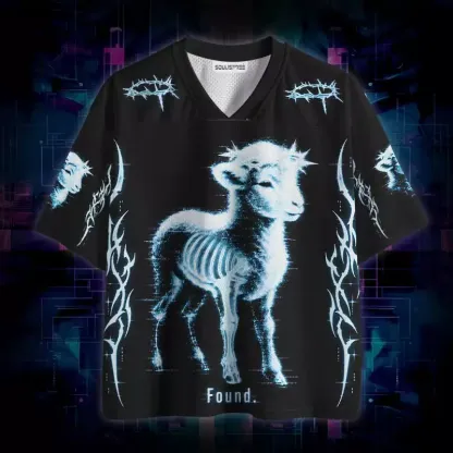 Soulisfree Found Lamb Icy Glitch  Mesh Jersey