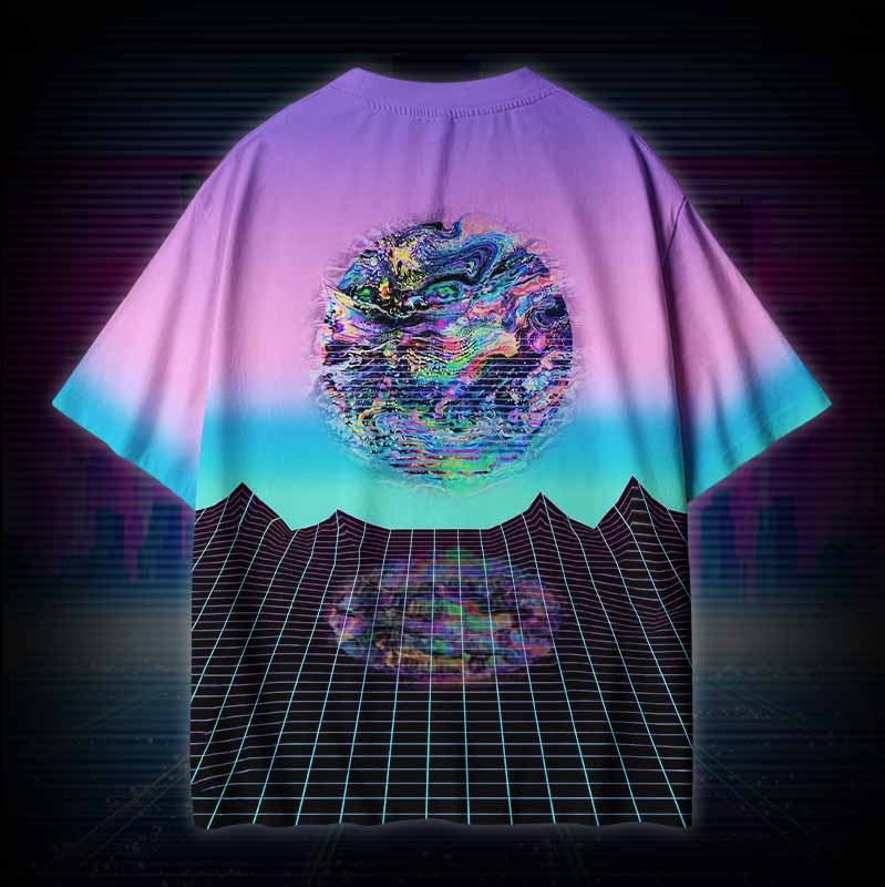 Soulisfree  NEON DIMENSION Cotton Tee