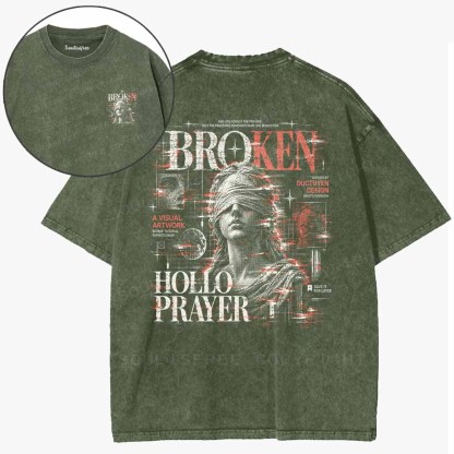 Soulisfree  Broken Prayers Washed Tee