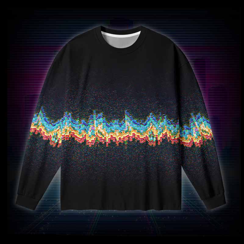 Soulisfree Energy Signal Long Sleeve Cotton Tee