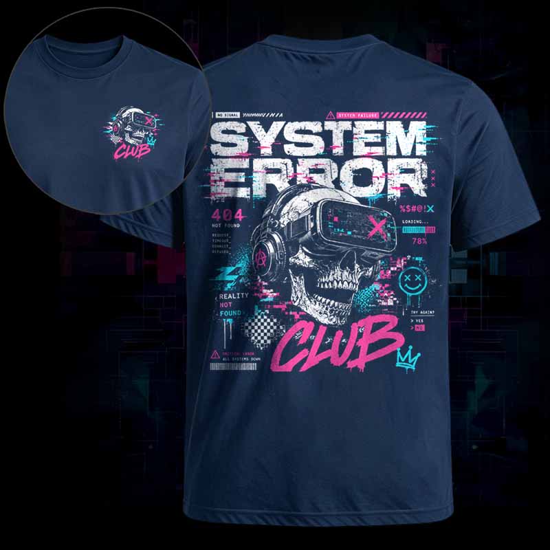 Soulisfree System Error Club  Classic Tee