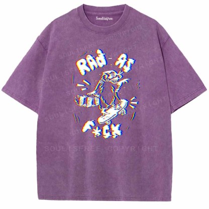 Soulisfree  RAD AS F*CK Washed Tee