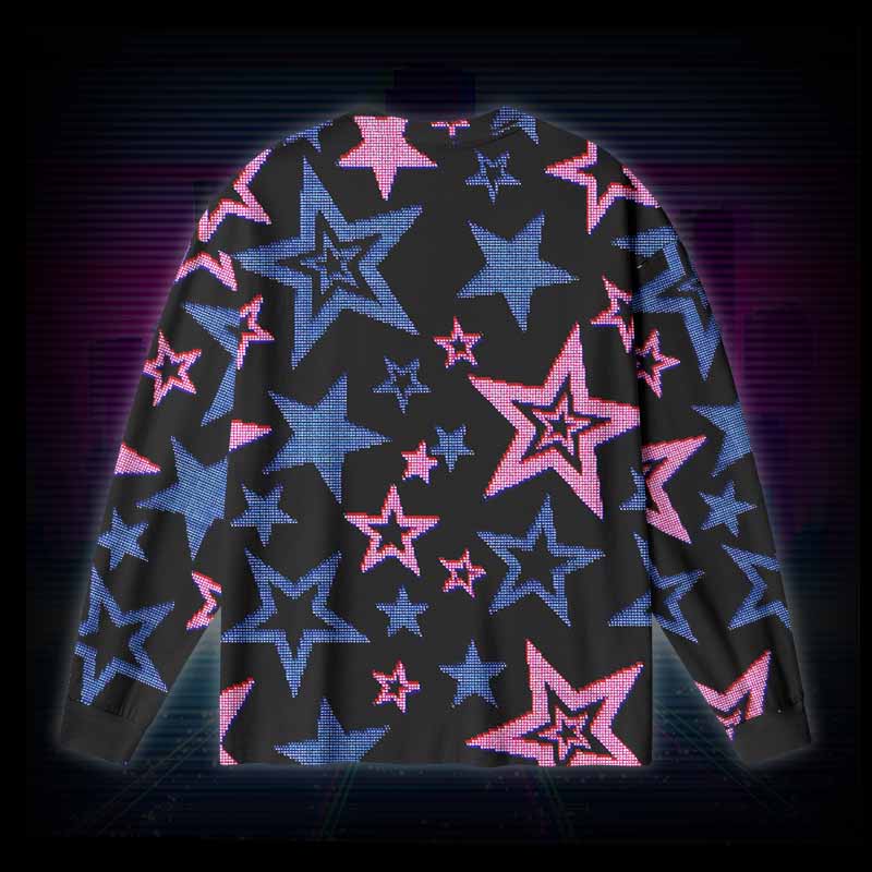 Soulisfree Glow-In-The-Dark Stars Long Sleeve Cotton Tee