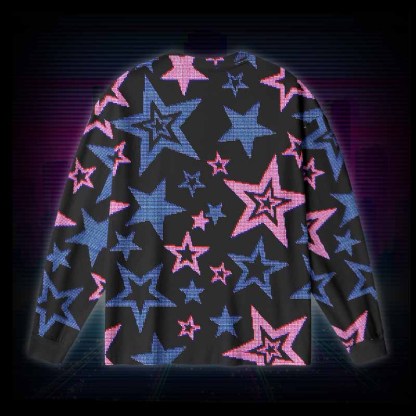 Soulisfree Glow-In-The-Dark Stars Long Sleeve Cotton Tee