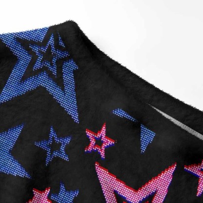Soulisfree Glow-In-The-Dark Stars Women's Fuzzy Crewneck Sweater
