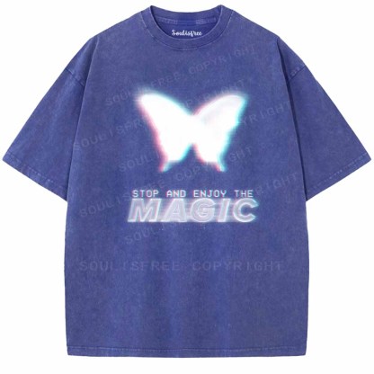 Soulisfree  STOP AND ENJOY THE MAGIC Washed Tee