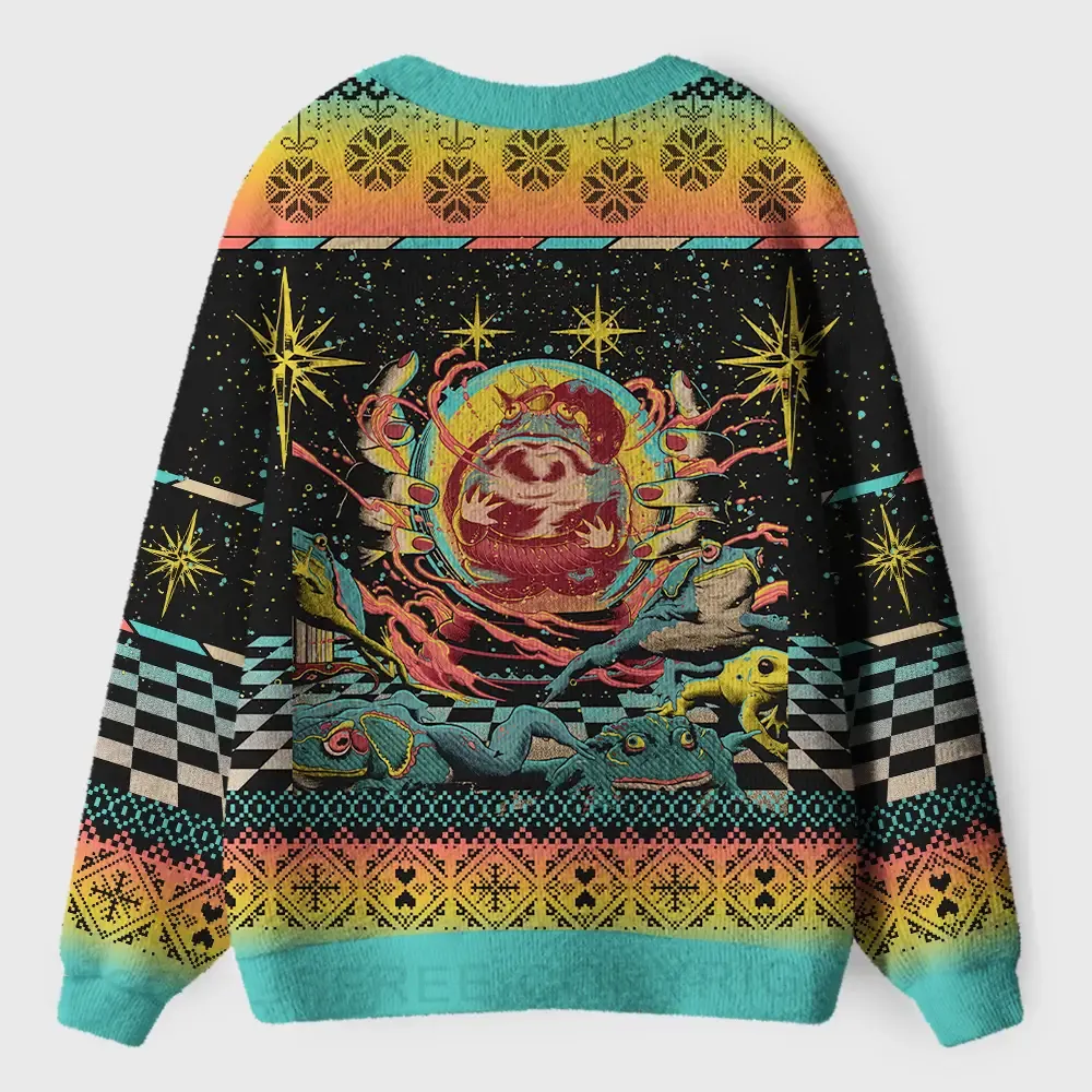 Psychedelic Attack Cardigan Sweaters